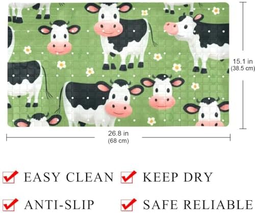 Shower Mat Bathtub Mat, 26.8x15.1 inch, Non-Slip Bath Mat - Image 4