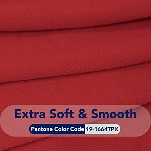 PureFit Stretch Couch Covers for Sofa 4 Seater Slipcovers Red - Image 5
