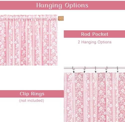 ASPMIZ Pink Curtains for Living Room Double Layer Curtains - Image 6
