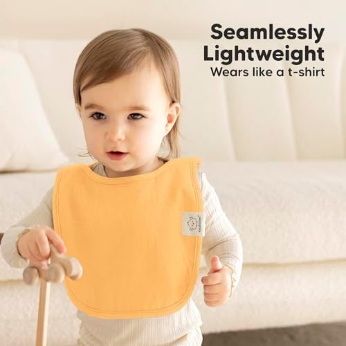 KeaBabies 8-Pack Bibs for Baby Girls, Pullover Baby Bibs - Image 5