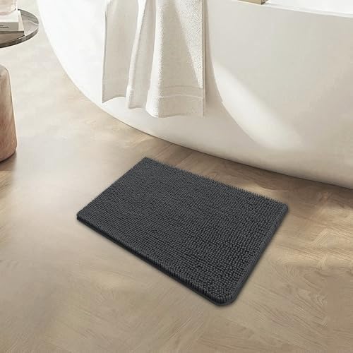 BOANKODU Bathroom Rugs 15x23, Extra Soft Absorbent Chenille Bath Rugs, PVC - Image 3