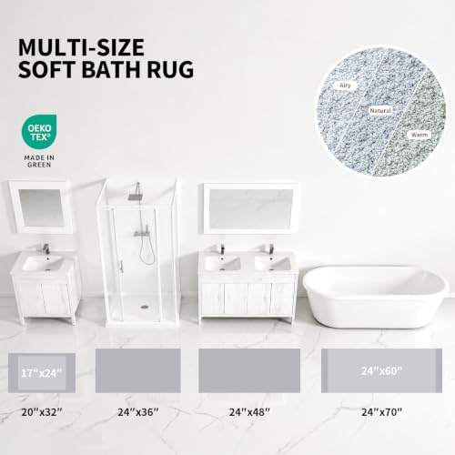 ILANGO Bathroom Rugs 32" × 20", Extra Soft Absorbent Microfiber Bath Rugs - Image 4