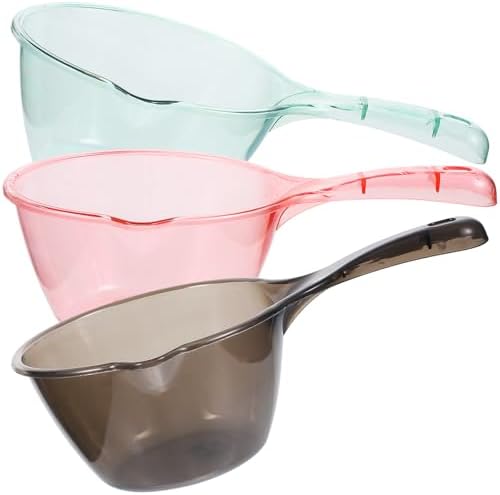 Abaodam 3pcs Bath Water Ladles Set, Thickened Plastic Reusable Water Scoops by Abaodam