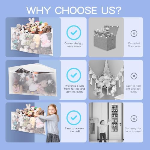Large Corner Stuffed Animal Storage - Image 6