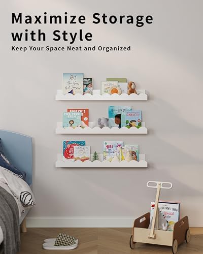 G&W Gruwald Nursery Book Shelves, Nursery Decor - Image 6