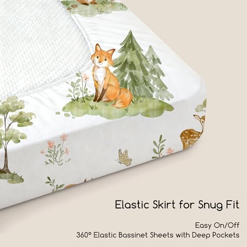 3 Pack Bedside Bassinet Sheets Girl & Boy 33" x 20" Rectangle - Image 5