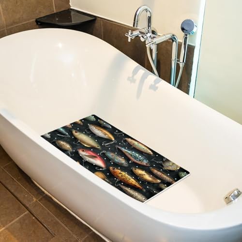 Non Slip Shower Mat Bathtub Mat 15.1x26.8 Inch, Quick Dry Bath Mat - Image 4