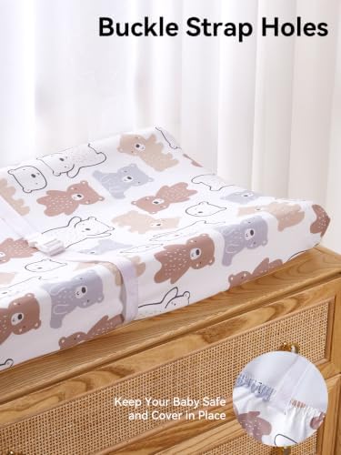 TILLYOU Changing Pad Cover Set in Soft Jersey Material - Image 3