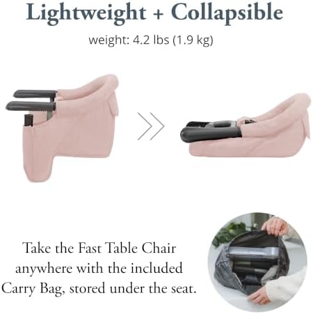 Inglesina Fast Table Chair, Powder Pink - Image 4