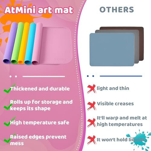 AtMini Silicone Craft Mats for Kids 24"x16"– - Image 3