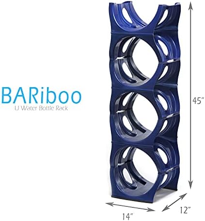 Bariboo Stackable Water Bottle Storage Rack Best Water Jugs 5 Gallon Organizer. - Image 2