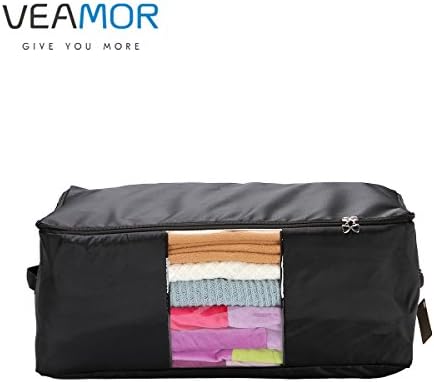 Comforter Storage Bags Pack of 2, Pillow Beddings/Blanket Clothes Organizer - Image 2