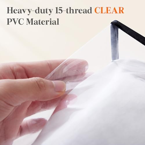 Lifewit 60L Clear Clothes Storage Bags, Plastic Foldable Blanket Storage Bag - Image 2