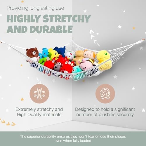 Handy Laundry Stuffed Animal Hammock Corner Net 2-Pack – Stuffed Animal Net & - Image 5