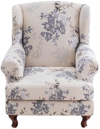 CRFATOP Wingback Chair Covers Stretch Armchair Slipcovers by CRFATOP