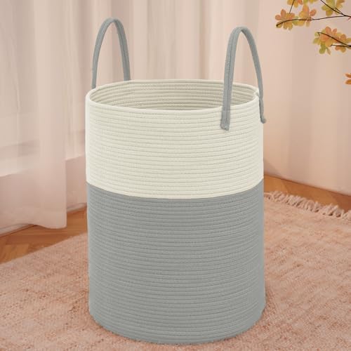 JMvicyroam 60L Cotton Rope Laundry Basket Hamper by JMvicyroam