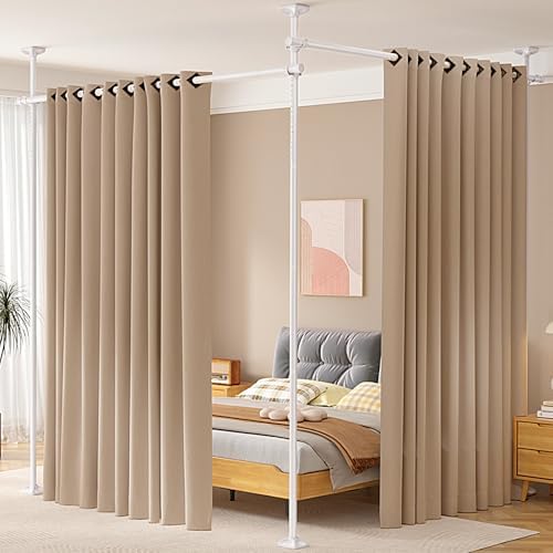 SUNALLY Room Divider for Separation 28-114in Privacy Wall Divider by SUNALLY