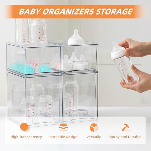 Baby Bottle Organizer, 4 Pack Bottle Storage Organizer Baby - Image 6