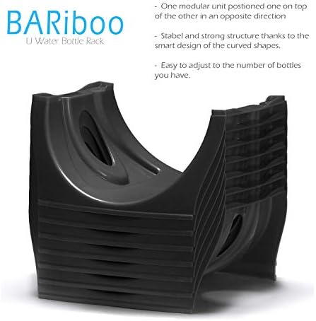 Bariboo Stackable Water Bottle Storage Rack Best Water Jugs 5 Gallon Organizer. - Image 2