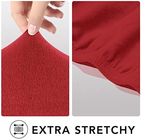 PureFit Super Stretch Chair Covers Fleece Couch Covers - Image 4
