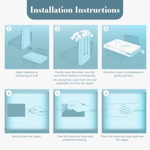 Utopia Bedding Crib Size Mattress Protector Zippered, 100% Waterproof - Image 5