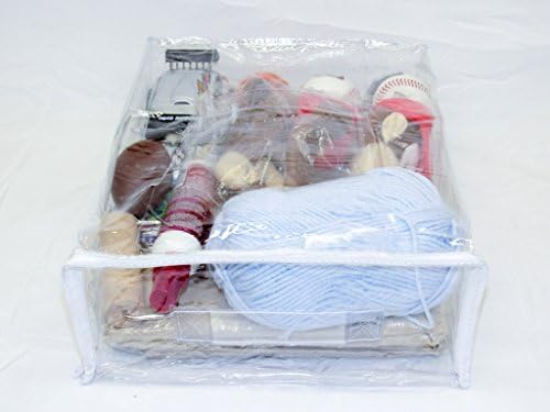 4-Pack Heavy Duty Vinyl Zippered Closet Square Storage Bags - Image 2