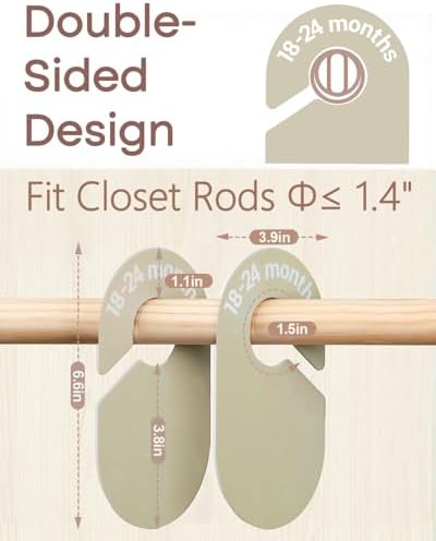 7 Pcs Baby Closet Size Dividers - Image 3