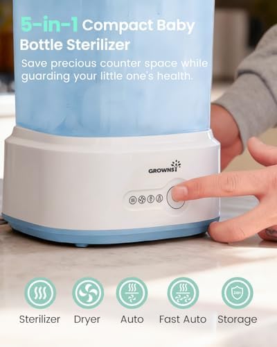 Bottle Sterilizer and Dryer, Compact Electric Steam Baby Bottle Sterilizer - Image 2