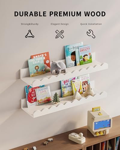 G&W Gruwald Nursery Book Shelves, Nursery Decor - Image 5