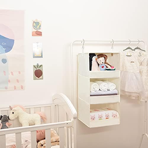 GRANNY SAYS 3-Shelf Hanging Closet Organizer, Foldable Storage - Image 2