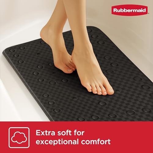 Rubbermaid Soft Foam Bath Tub Shower Mat, Non-Slip Tub Mat - Image 4