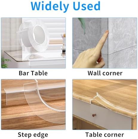 13.12 FT Edge Corner Protector Baby Proofing, Soft Clear Furniture Table Corner - Image 6