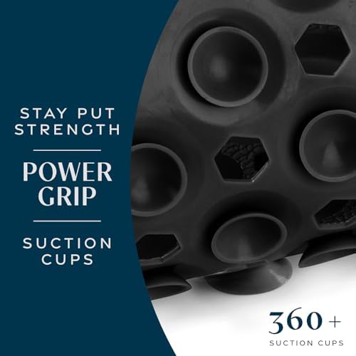 SlipX Solutions 39"x16" Power Grip Non Slip Bathtub Shower Mat - Image 2