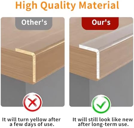 Clear Soft Corner Protectors for Furniture Strip, 0.8in x 9.84FT, Sharp Edge & - Image 5