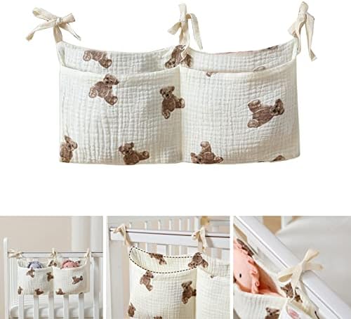 Bedside Organizer Bag Crib Hanging Bags Multipurpose Headboard Diaper Bag - Image 2