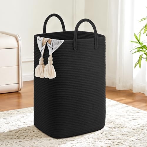 Artfeel Laundry Basket, Woven Cotton Rope Laundry Hamper, 80L Versatile Storage by Artfeel