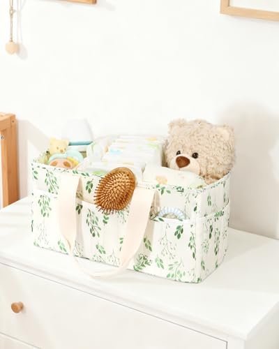 BuyCard Baby Diaper Caddy Organizer, Cream - Image 6