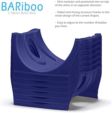 Bariboo Stackable Water Bottle Storage Rack Best Water Jugs 5 Gallon Organizer. - Image 3