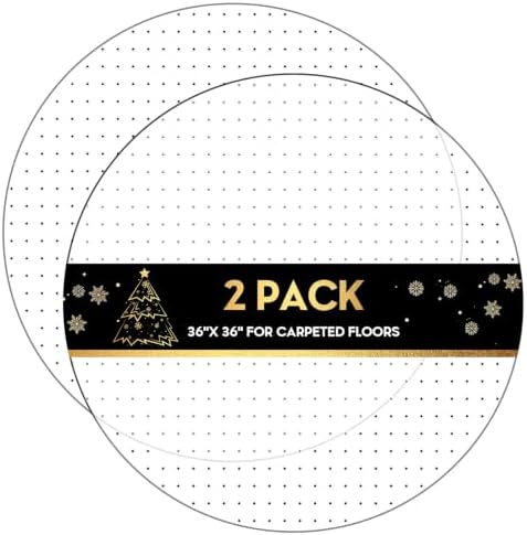 Office Chair Mat for Low-Pile Carpet, 36 in Round by Labeta