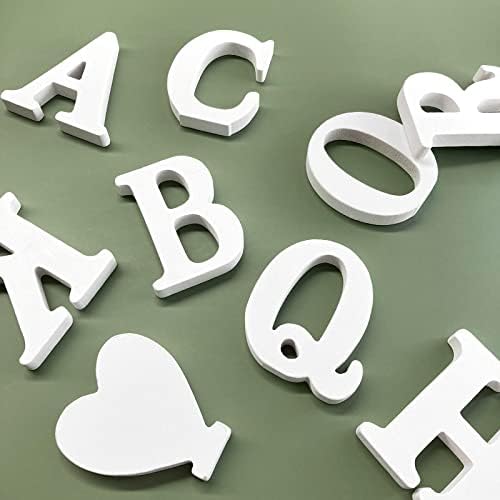 6 Inch Wood Letters, Three-Dimensional White Alphabet Letters - Image 4
