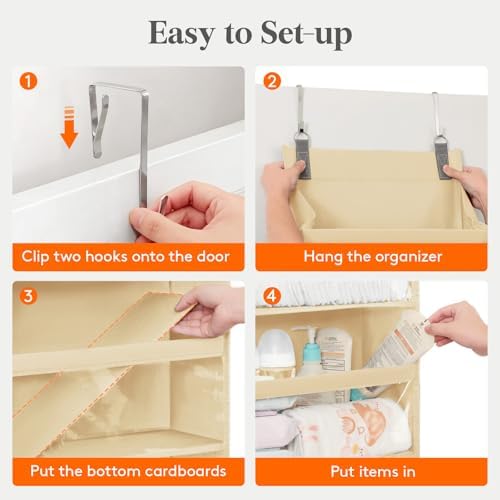 Lifewit 1 Pack Over the Door Organizer, 12 Section Hanging Storage - Image 7