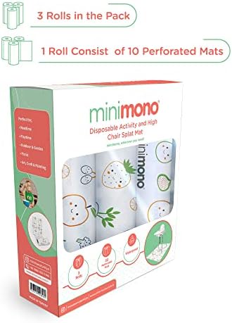 Minimono Baby Splat Mat for Under High Chair - Image 4