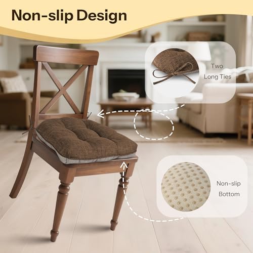 Chair Cushions for Dining Chairs Set of 4 - Image 3