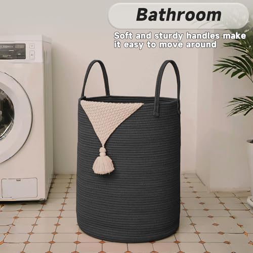 JMvicyroam 60L Cotton Rope Laundry Basket Hamper - Image 5