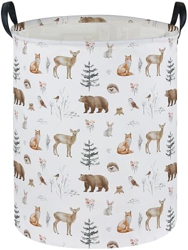 Essme Kids Laundry Basket, Animal Hamper Waterproof Storage Bin by ESSME