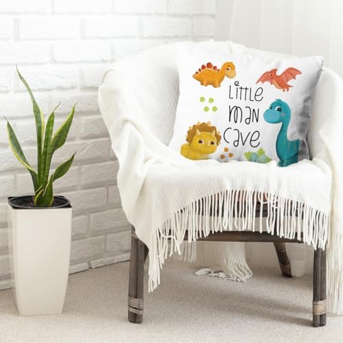 Dinosaur Throw Pillow Covers, Dinosaur Lover Gift, Little man cave in Dinosaur - Image 4