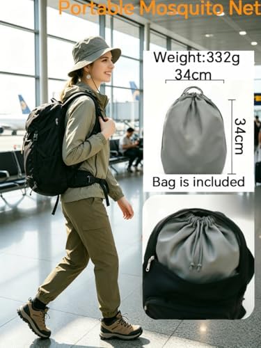 CMINGJ Pop Up Mosquito Tent, Portable Foldable Mosquito Net 78 * 31 * 22in - Image 6