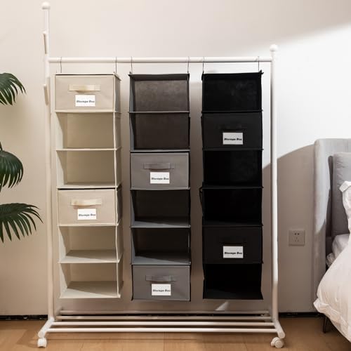 BrilliantJo 2 Pack 6 Shelves Hanging Closet Organizer - Image 4