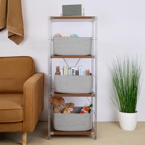 MiniArk Large Storage Baskets for Shelves, Baby Nursery, Toy Baskets Box - Image 4