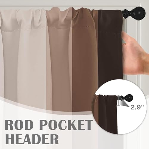 Emvency Valances for Windows, 2 Pack, 52x12 Inch, Striped Retro - Image 5